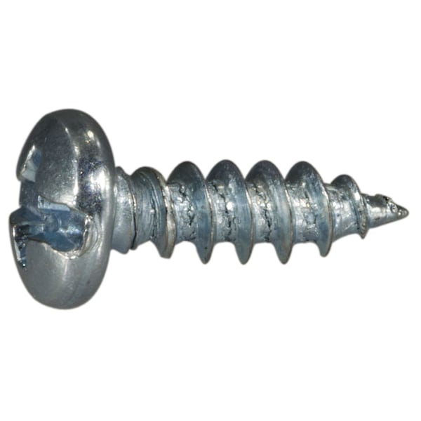 Midwest Fastener Sheet Metal Screw, #8 x 1/2 in, Zinc Plated Steel Pan Head Combination Phillips/Slotted Drive 67602 - main